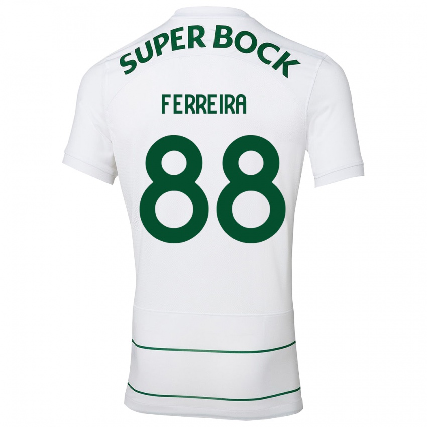Kinder Tiago Ferreira #88 Weiß Auswärtstrikot Trikot 2023/24 T-Shirt Österreich