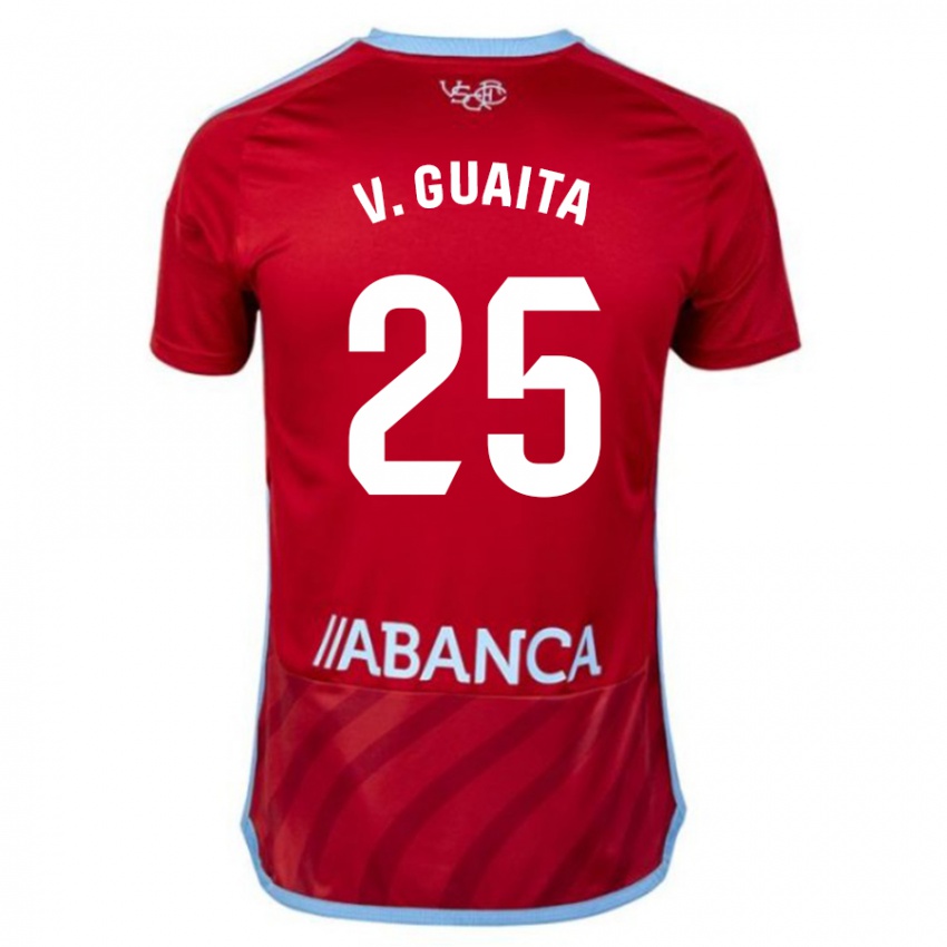 Kinder Vicente Guaita #25 Rot Auswärtstrikot Trikot 2023/24 T-Shirt Österreich