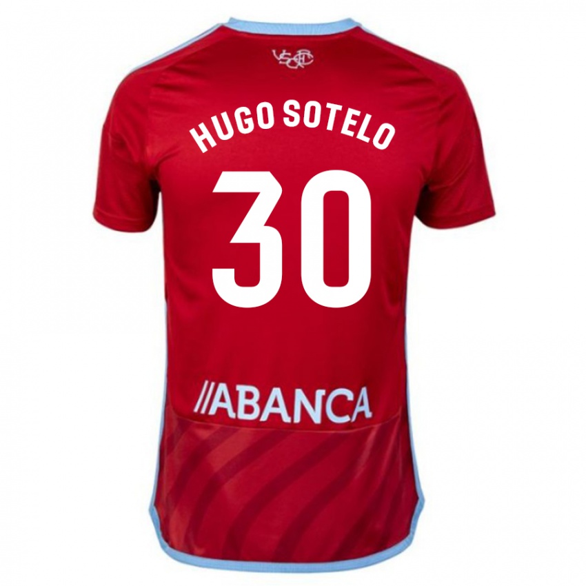 Kinder Hugo Sotelo #30 Rot Auswärtstrikot Trikot 2023/24 T-Shirt Österreich