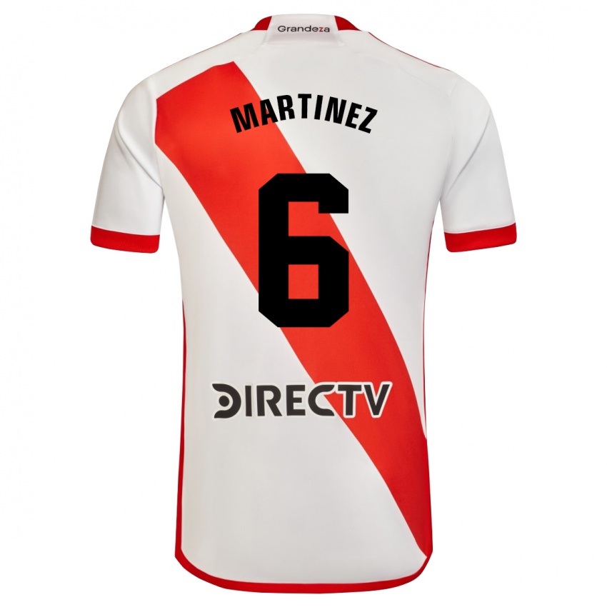 Herren David Martinez #6 Weiß Rot Heimtrikot Trikot 2023/24 T-Shirt Österreich