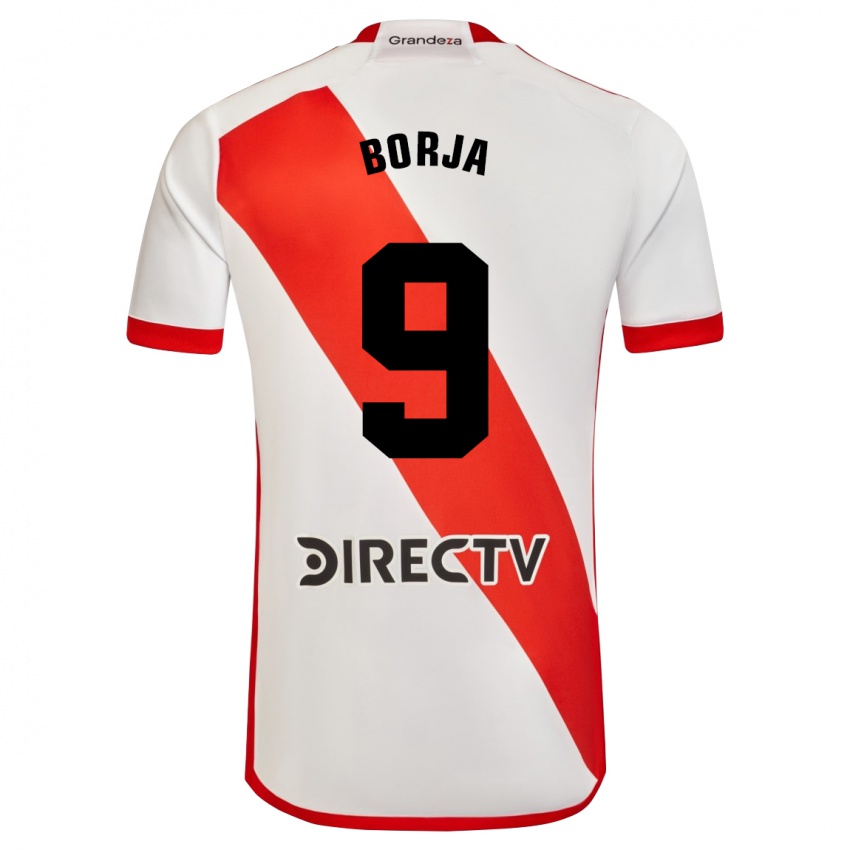 Herren Miguel Borja #9 Weiß Rot Heimtrikot Trikot 2023/24 T-Shirt Österreich