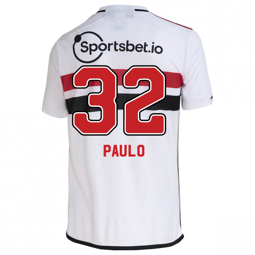 Herren Marcos Paulo #32 Weiß Heimtrikot Trikot 2023/24 T-Shirt Österreich