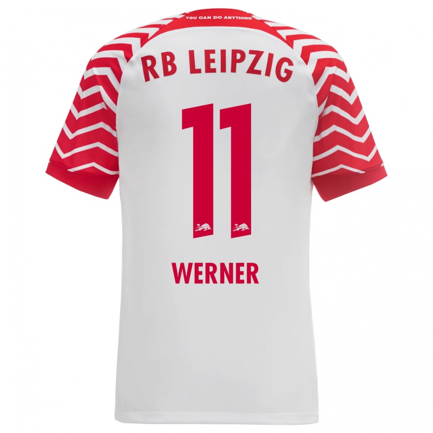 Herren Timo Werner #11 Weiß Heimtrikot Trikot 2023/24 T-Shirt Österreich