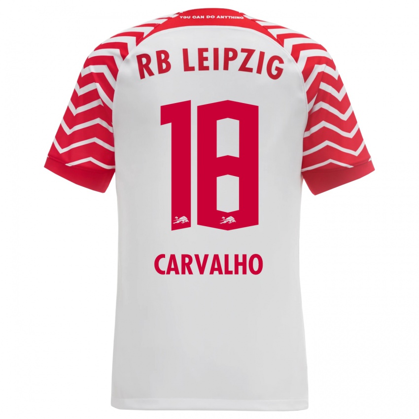 Herren Fabio Carvalho #18 Weiß Heimtrikot Trikot 2023/24 T-Shirt Österreich