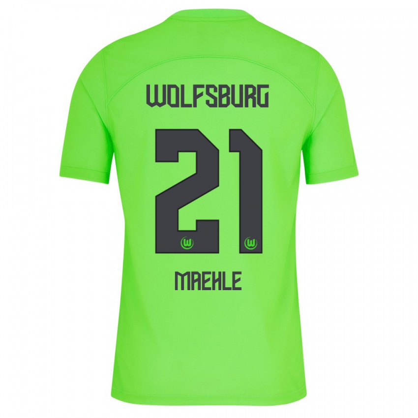 Herren Joakim Maehle #21 Grün Heimtrikot Trikot 2023/24 T-Shirt Österreich