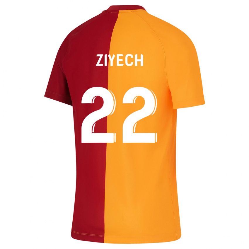 Herren Hakim Ziyech #22 Orangefarben Heimtrikot Trikot 2023/24 T-Shirt Österreich