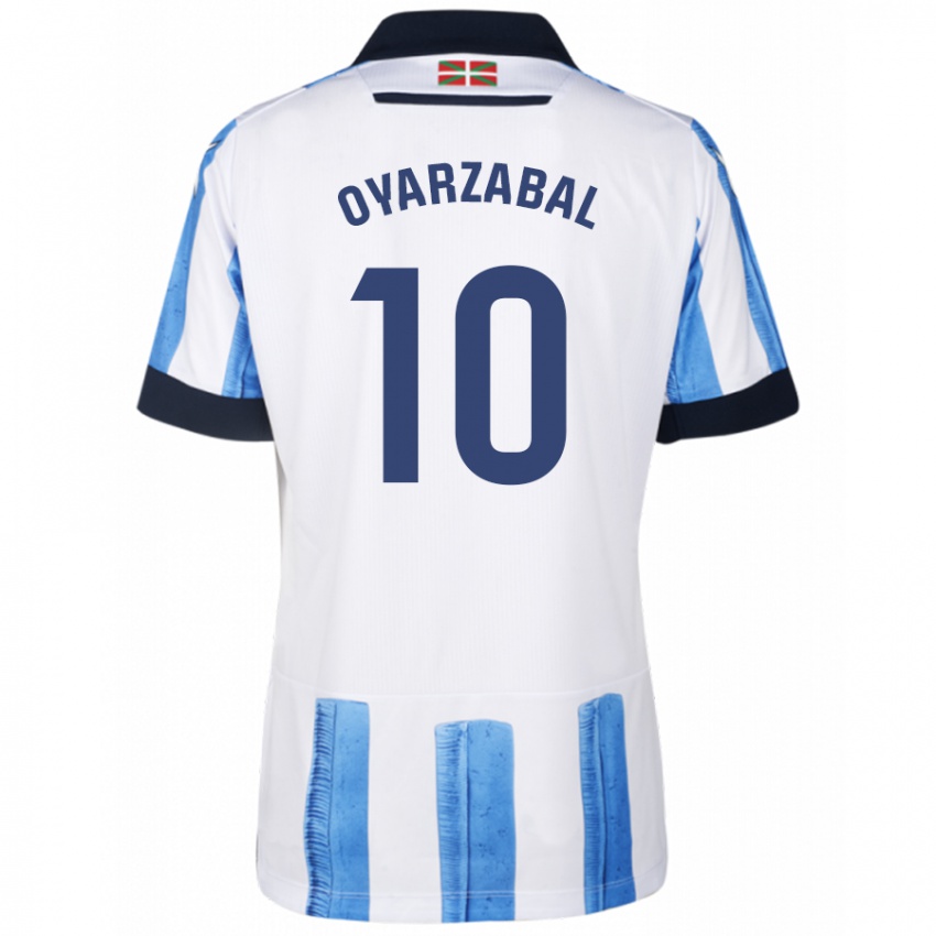 Herren Mikel Oyarzabal #10 Blau Weiss Heimtrikot Trikot 2023/24 T-Shirt Österreich