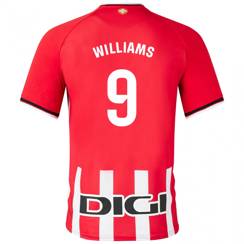 Herren Inaki Williams #9 Rot Heimtrikot Trikot 2023/24 T-Shirt Österreich