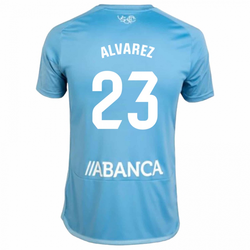 Herren Hugo Álvarez #23 Blau Heimtrikot Trikot 2023/24 T-Shirt Österreich