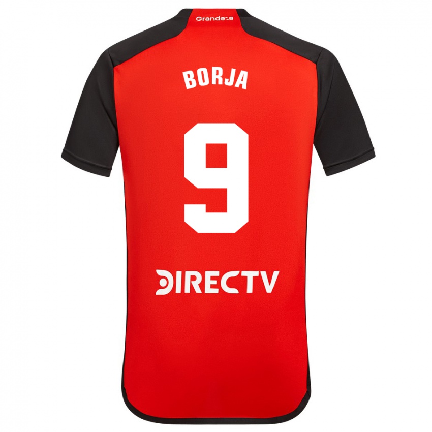 Herren Miguel Borja #9 Rot Auswärtstrikot Trikot 2023/24 T-Shirt Österreich
