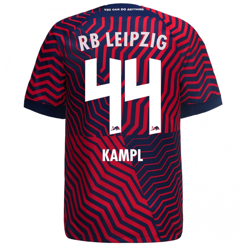 Herren Kevin Kampl #44 Blau Rot Auswärtstrikot Trikot 2023/24 T-Shirt Österreich
