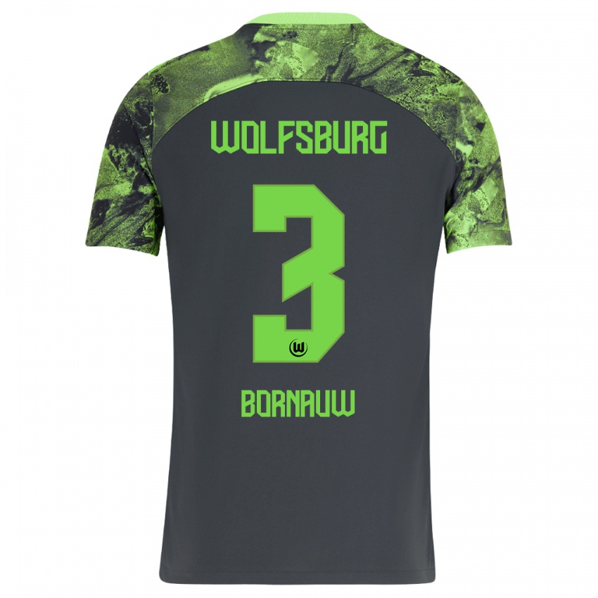 Herren Sebastiaan Bornauw #3 Dunkelgrau Auswärtstrikot Trikot 2023/24 T-Shirt Österreich