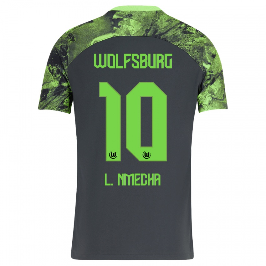 Herren Lukas Nmecha #10 Dunkelgrau Auswärtstrikot Trikot 2023/24 T-Shirt Österreich