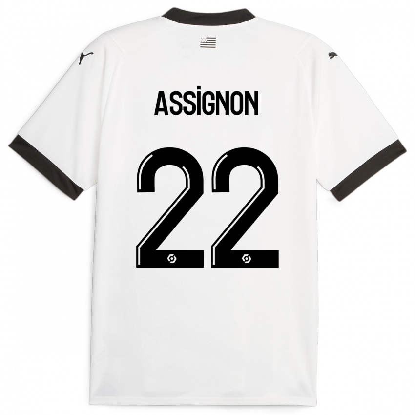 Herren Lorenz Assignon #22 Weiß Auswärtstrikot Trikot 2023/24 T-Shirt Österreich