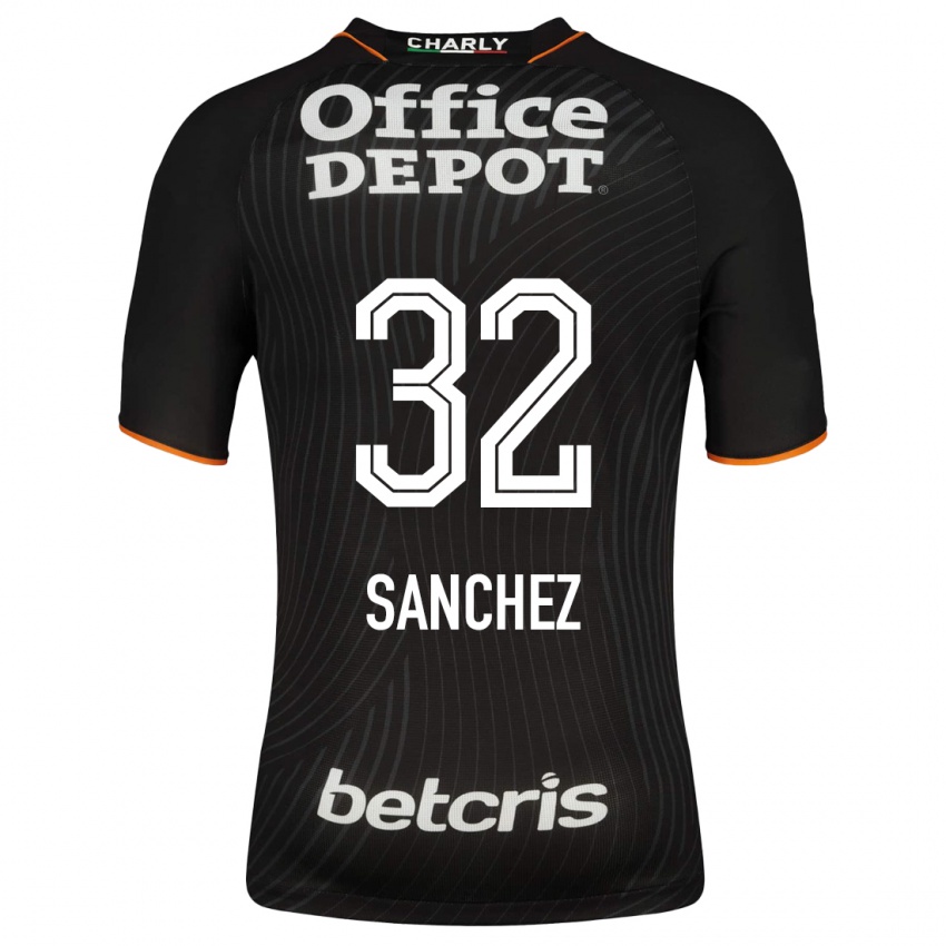 Herren Luis Sanchez #32 Schwarz Auswärtstrikot Trikot 2023/24 T-Shirt Österreich