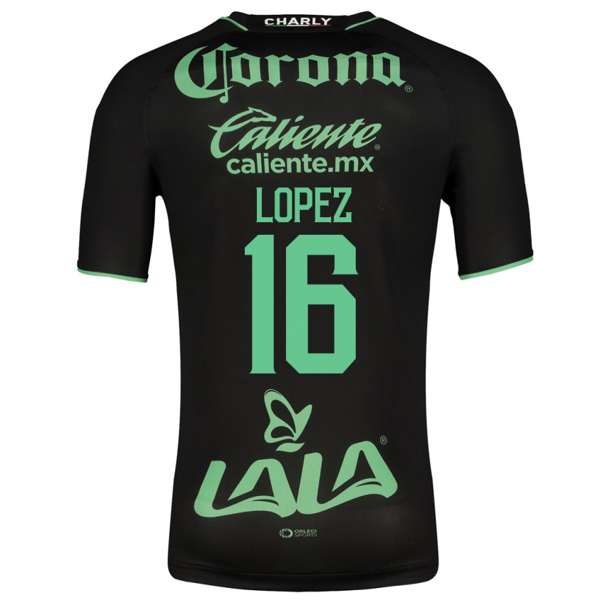 Herren Aldo López #16 Schwarz Auswärtstrikot Trikot 2023/24 T-Shirt Österreich