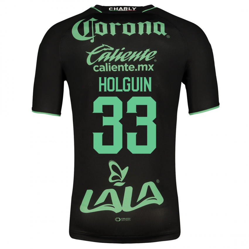 Herren Héctor Holguín #33 Schwarz Auswärtstrikot Trikot 2023/24 T-Shirt Österreich