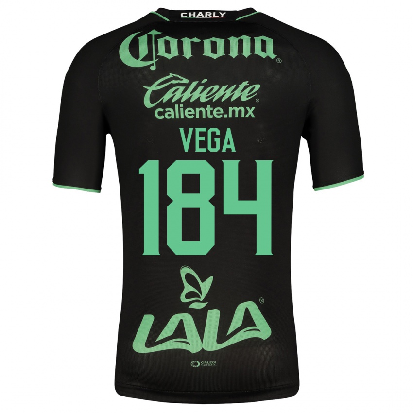 Herren Luis Vega #184 Schwarz Auswärtstrikot Trikot 2023/24 T-Shirt Österreich