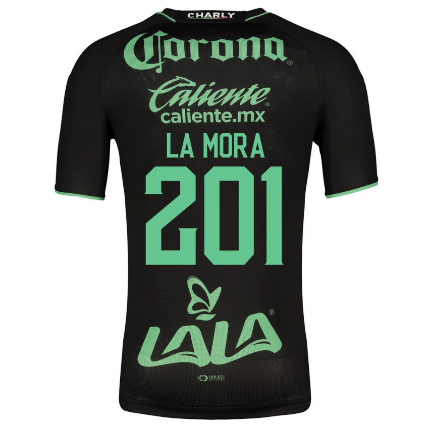 Herren Luis De La Mora #201 Schwarz Auswärtstrikot Trikot 2023/24 T-Shirt Österreich