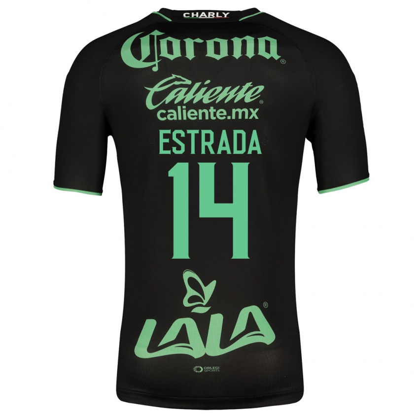 Herren Katia Estrada #14 Schwarz Auswärtstrikot Trikot 2023/24 T-Shirt Österreich