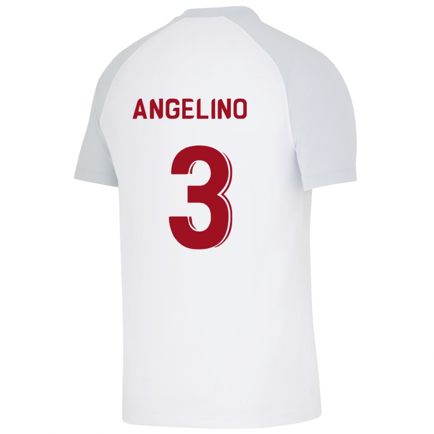 Herren Angelino #3 Weiß Auswärtstrikot Trikot 2023/24 T-Shirt Österreich