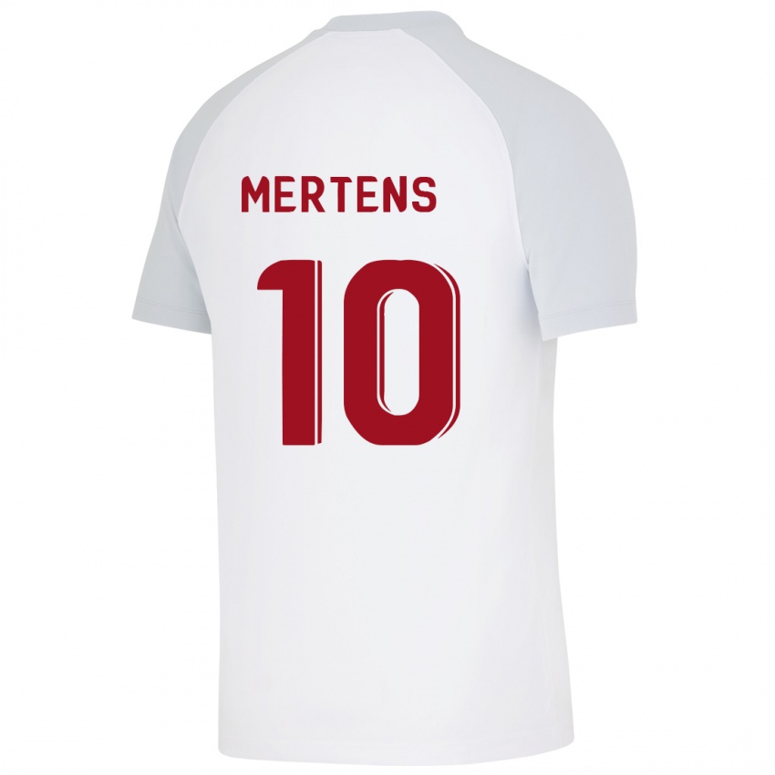 Herren Dries Mertens #10 Weiß Auswärtstrikot Trikot 2023/24 T-Shirt Österreich