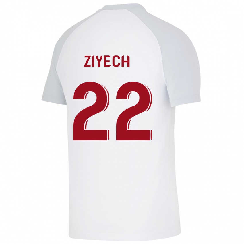 Herren Hakim Ziyech #22 Weiß Auswärtstrikot Trikot 2023/24 T-Shirt Österreich