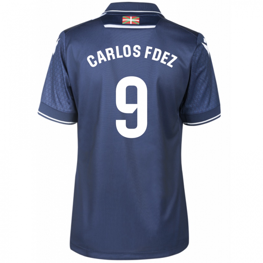 Herren Carlos Fernandez #9 Marine Auswärtstrikot Trikot 2023/24 T-Shirt Österreich