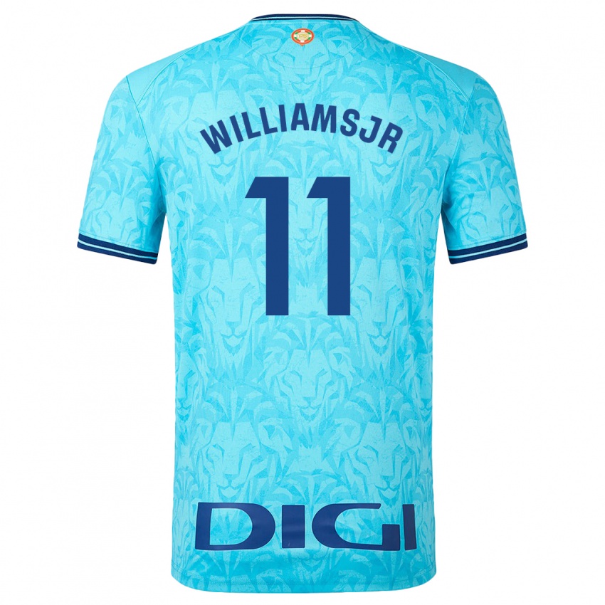 Herren Nico Williams #11 Himmelblau Auswärtstrikot Trikot 2023/24 T-Shirt Österreich