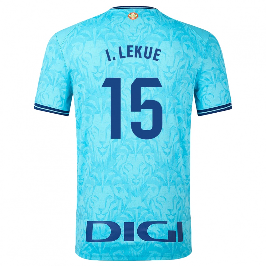 Herren Inigo Lekue #15 Himmelblau Auswärtstrikot Trikot 2023/24 T-Shirt Österreich