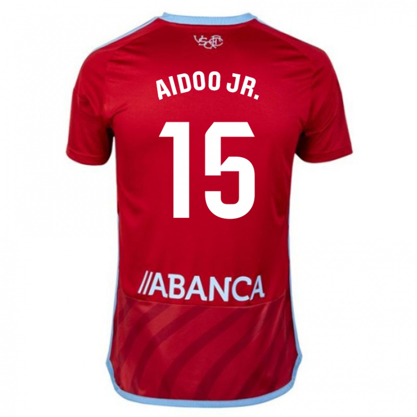Herren Joseph Aidoo #15 Rot Auswärtstrikot Trikot 2023/24 T-Shirt Österreich