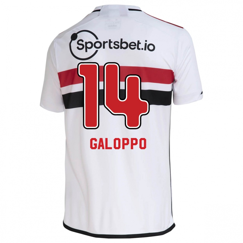 Damen Giuliano Galoppo #14 Weiß Heimtrikot Trikot 2023/24 T-Shirt Österreich
