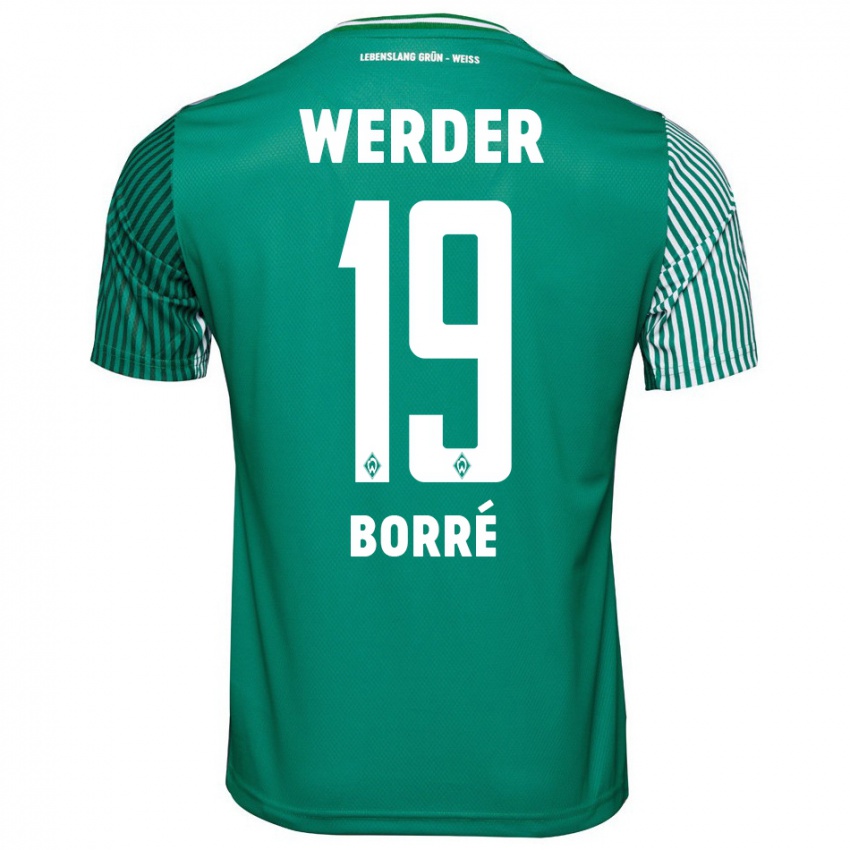 Damen Rafael Borre #19 Grün Heimtrikot Trikot 2023/24 T-Shirt Österreich