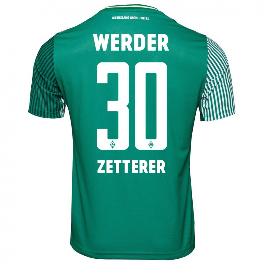 Damen Michael Zetterer #30 Grün Heimtrikot Trikot 2023/24 T-Shirt Österreich