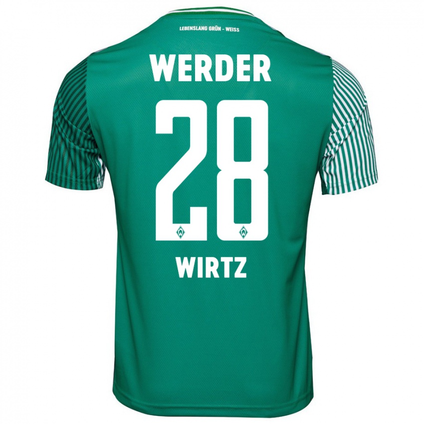 Damen Juliane Wirtz #28 Grün Heimtrikot Trikot 2023/24 T-Shirt Österreich