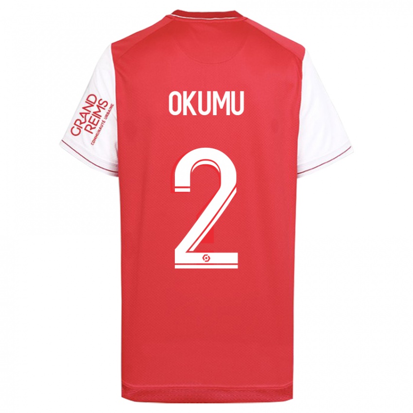 Damen Joseph Okumu #2 Rot Heimtrikot Trikot 2023/24 T-Shirt Österreich