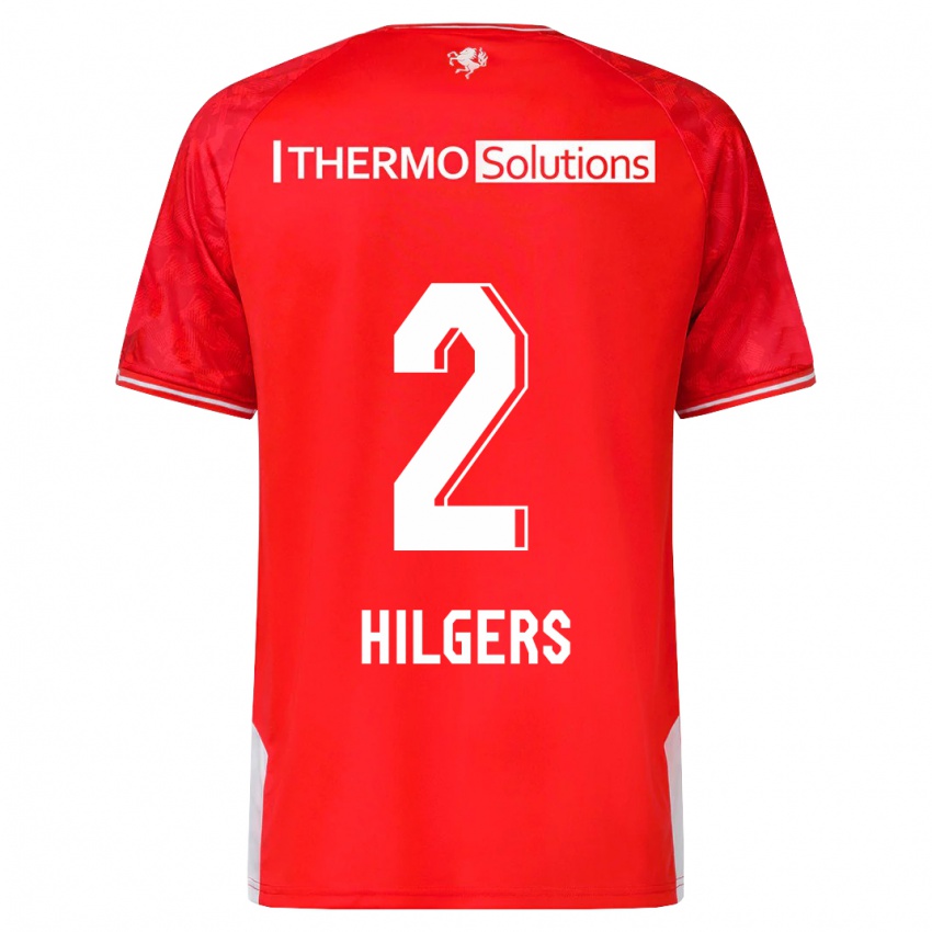 Damen Mees Hilgers #2 Rot Heimtrikot Trikot 2023/24 T-Shirt Österreich