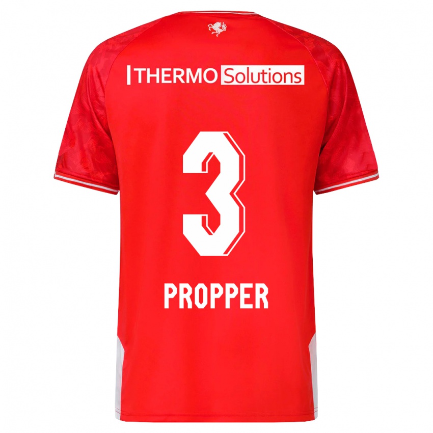 Damen Robin Pröpper #3 Rot Heimtrikot Trikot 2023/24 T-Shirt Österreich