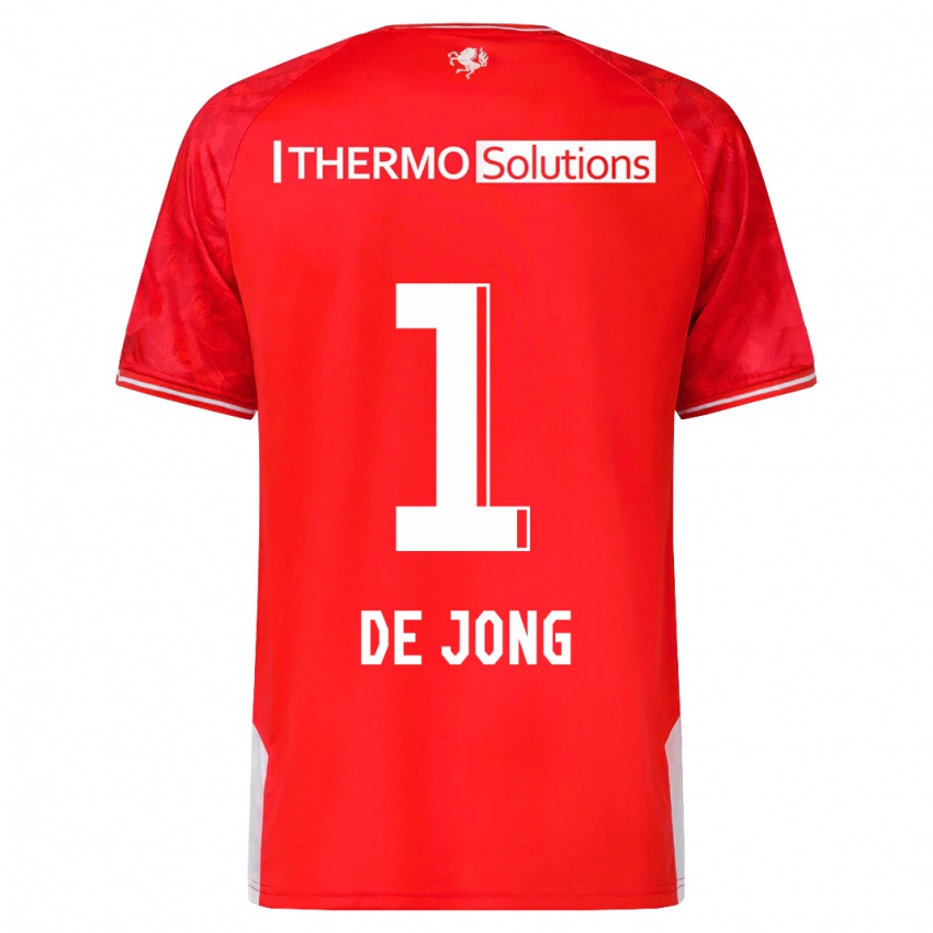 Damen Danielle De Jong #1 Rot Heimtrikot Trikot 2023/24 T-Shirt Österreich