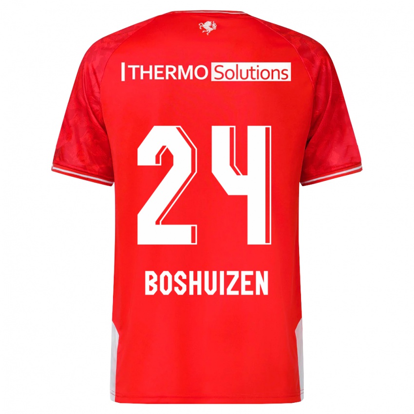 Damen Annouk Boshuizen #24 Rot Heimtrikot Trikot 2023/24 T-Shirt Österreich