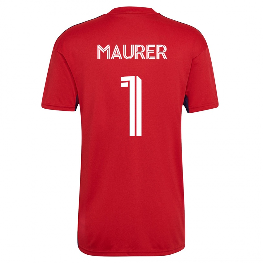Damen Jimmy Maurer #1 Rot Heimtrikot Trikot 2023/24 T-Shirt Österreich