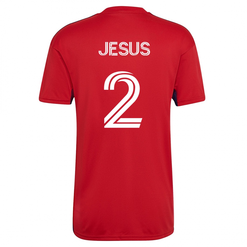Damen Geovane Jesus #2 Rot Heimtrikot Trikot 2023/24 T-Shirt Österreich