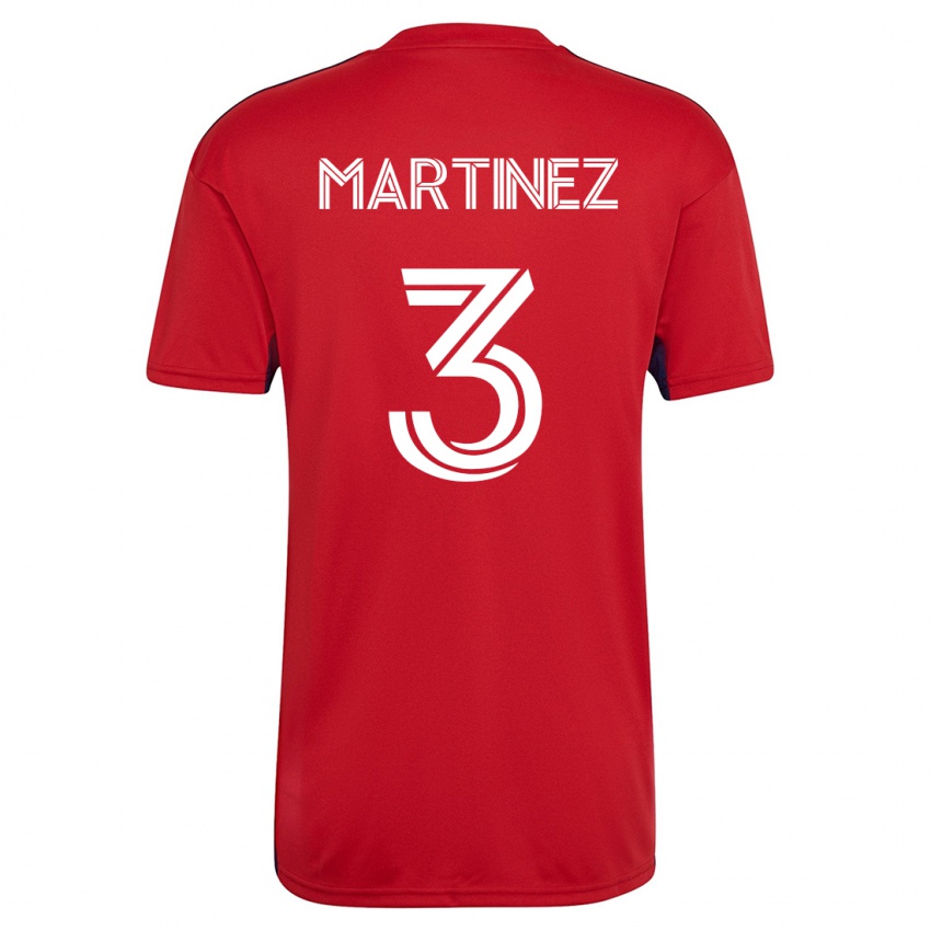 Damen José Antonio Martínez #3 Rot Heimtrikot Trikot 2023/24 T-Shirt Österreich
