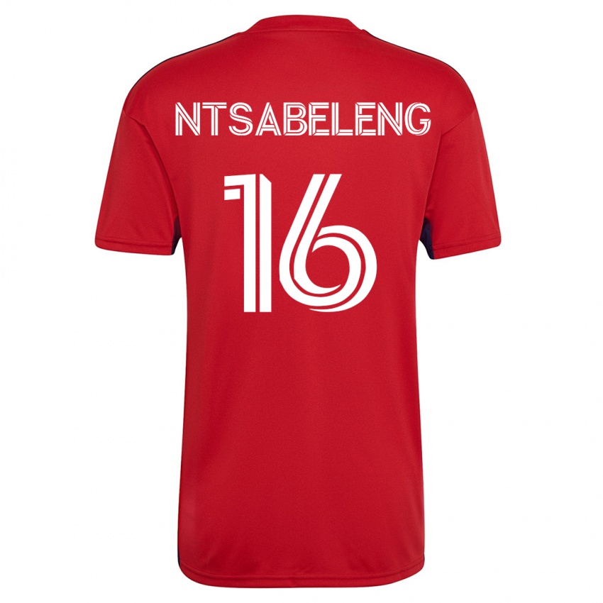 Damen Tsiki Ntsabeleng #16 Rot Heimtrikot Trikot 2023/24 T-Shirt Österreich