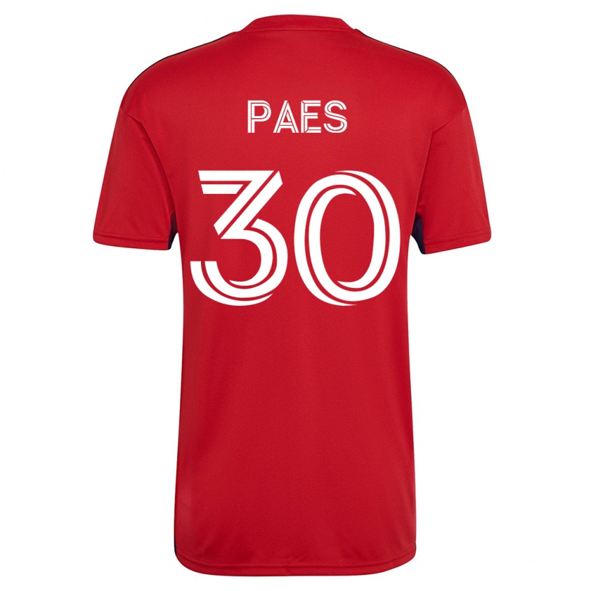 Damen Maarten Paes #30 Rot Heimtrikot Trikot 2023/24 T-Shirt Österreich