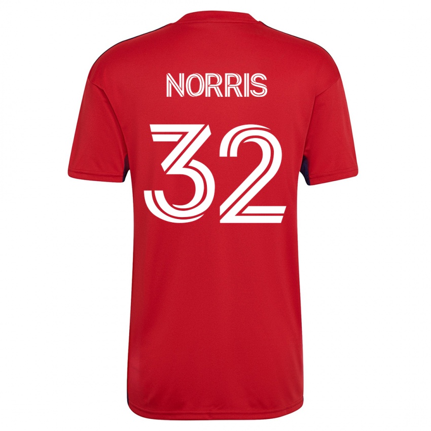 Damen Nolan Norris #32 Rot Heimtrikot Trikot 2023/24 T-Shirt Österreich