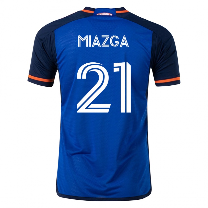 Damen Matt Miazga #21 Blau Heimtrikot Trikot 2023/24 T-Shirt Österreich