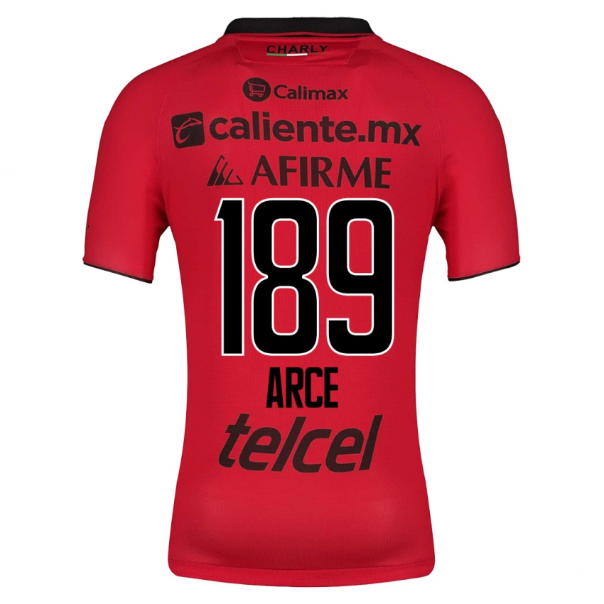 Damen Diego Arce #189 Rot Heimtrikot Trikot 2023/24 T-Shirt Österreich