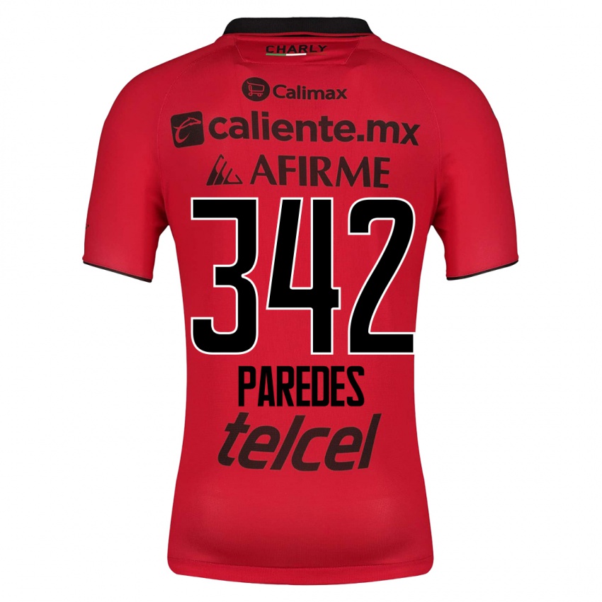 Damen Santiago Paredes #342 Rot Heimtrikot Trikot 2023/24 T-Shirt Österreich