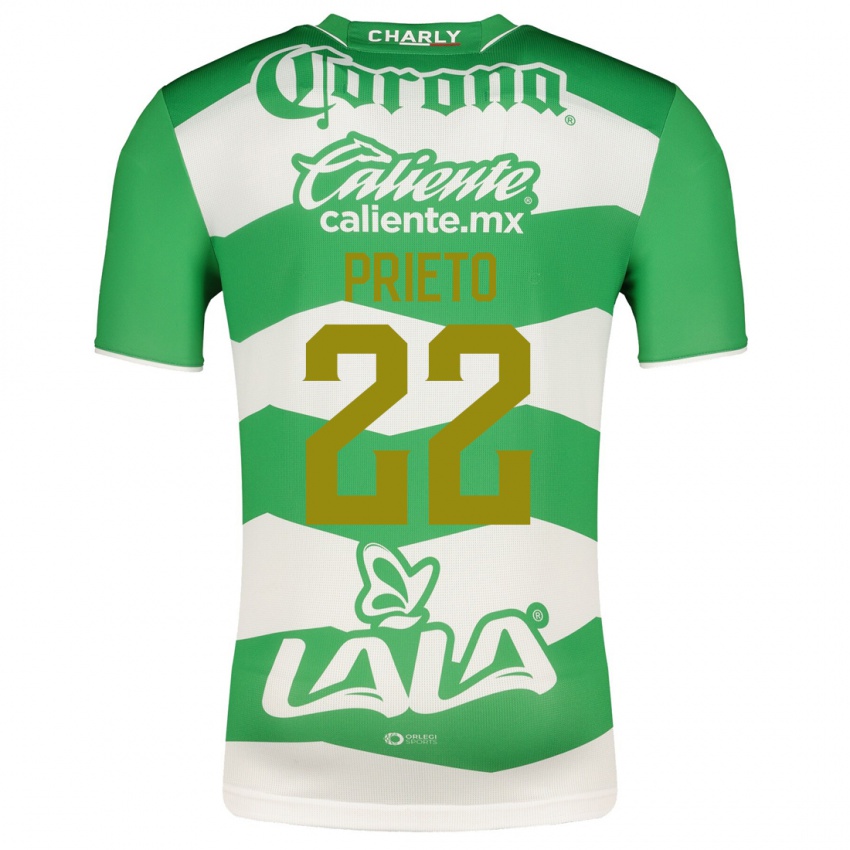 Damen Ronaldo Prieto #22 Grün Heimtrikot Trikot 2023/24 T-Shirt Österreich
